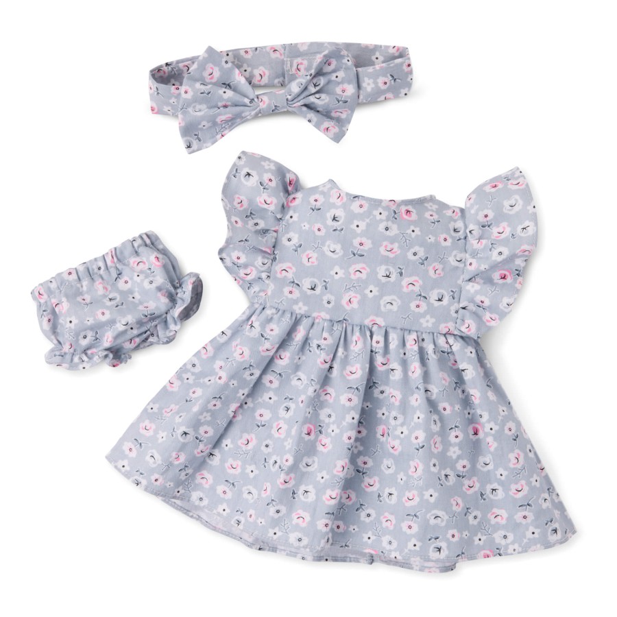 Lalka niemowlę ze smoczkiem, w sukience i opasce, z dodatkowymi śpioszkami i kubkiem niekapkiem / LullaBaby