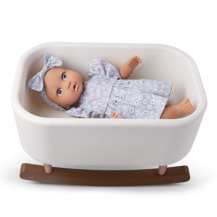 Lalka niemowlę ze smoczkiem, w sukience i opasce, z dodatkowymi śpioszkami i kubkiem niekapkiem / LullaBaby