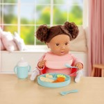 Zestaw do karmienia lalki, z fotelikiem przypinanym do blatu / LullaBaby