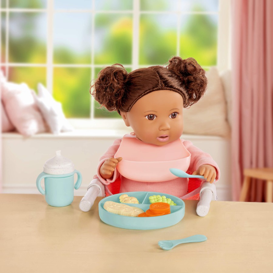 Zestaw do karmienia lalki, z fotelikiem przypinanym do blatu / LullaBaby