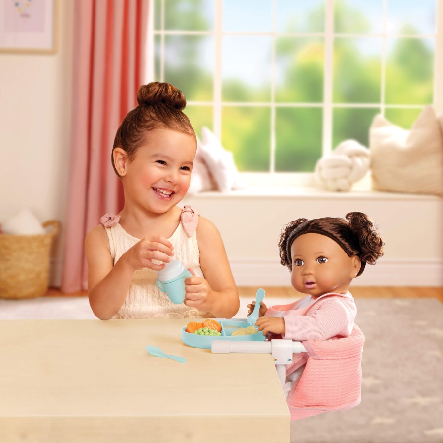 Zestaw do karmienia lalki, z fotelikiem przypinanym do blatu / LullaBaby