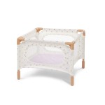 Combo dla lalki niemowlaka – krzesełko do karmienia, kojec i spacerówka, wersja fioletowa / LullaBaby