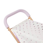 Combo dla lalki niemowlaka – krzesełko do karmienia, kojec i spacerówka, wersja fioletowa / LullaBaby