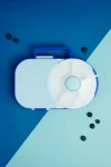 LUNCHBOX & SNACK SPINNER 2IN1 śniadaniówka dla dzieci, Blueberry Blue / GOBE
