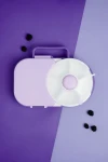 LUNCHBOX & SNACK SPINNER 2IN1 śniadaniówka dla dzieci, Grape Purple / GOBE