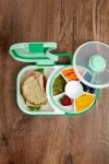LUNCHBOX & SNACK SPINNER 2IN1 śniadaniówka dla dzieci, Sage Green / GOBE