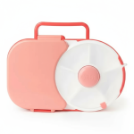 LUNCHBOX & SNACK SPINNER 2IN1 śniadaniówka dla dzieci, Watermelon Pink / GOBE