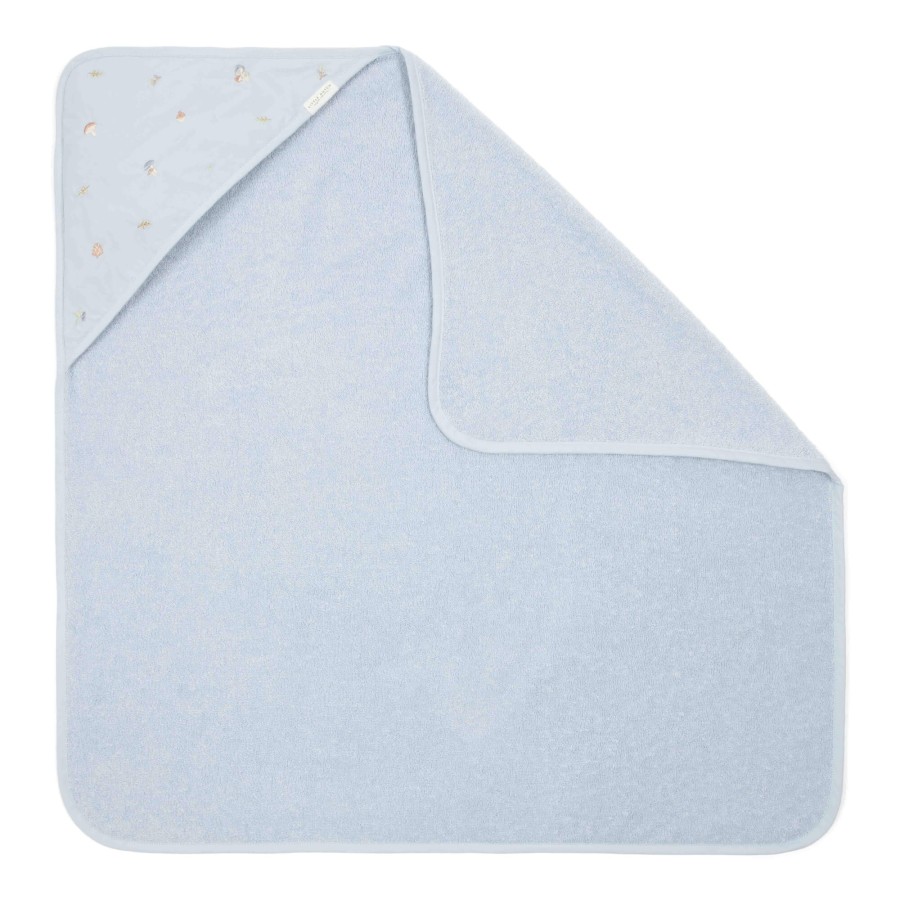 Bawełniany ręcznik z kapturem Blue / Little Dutch