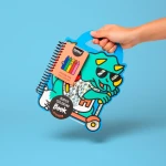 Zestaw do kolorowania z naklejkami - Dinozaury / OMY