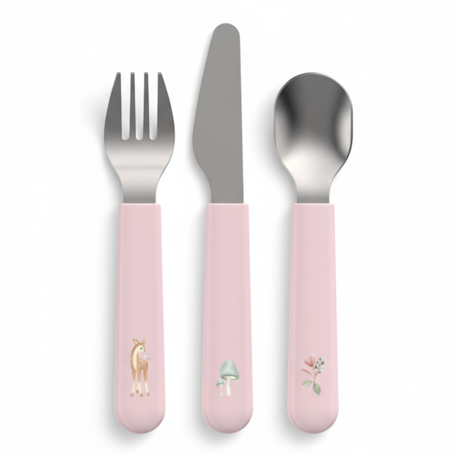 Zestaw sztućców dziecięcych 3 szt. Fairy Garden / Mepal & Little Dutch