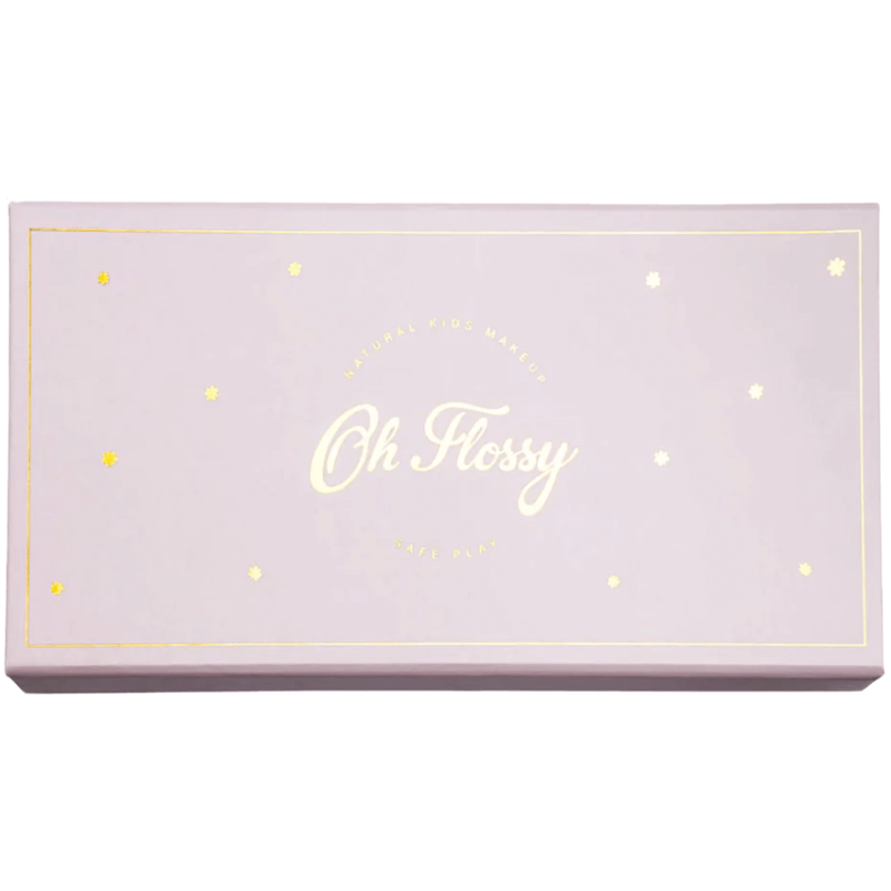 Naturalny zestaw do makijażu DELUXE, cienie, róż, szminka i akcesoria / Oh Flossy