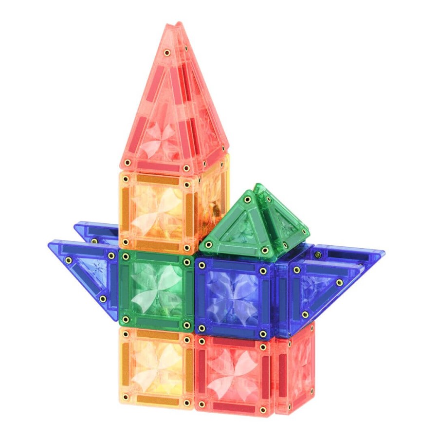 Klocki magnetyczne Mini Tiles Pack Intense 28 el. / Cleverclixx