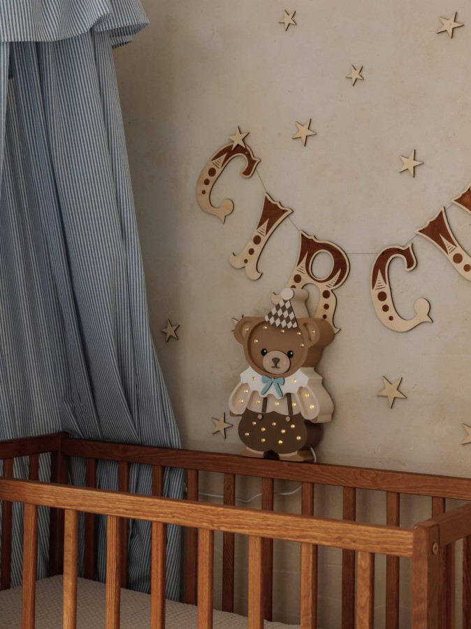 Lampa Little Lights Miś Theodor - Chocolate Brown / Little Lights