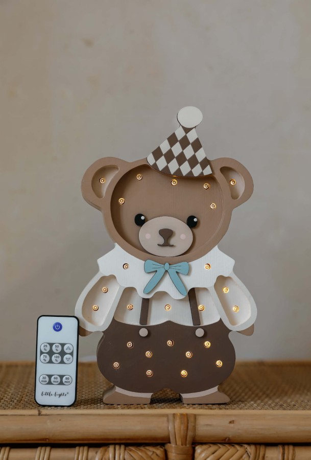 Lampa Little Lights Miś Theodor - Chocolate Brown / Little Lights