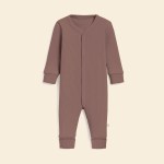 Rampers niemowlęcy z prążkowanej dzianiny z regulacją - Vintege Rose / Babysteps