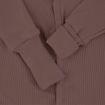 Rampers niemowlęcy z prążkowanej dzianiny z regulacją - Vintege Rose / Babysteps