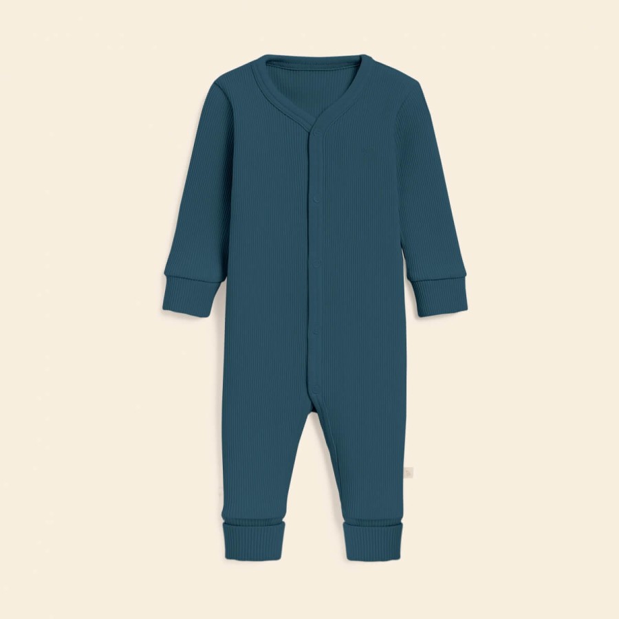 Rampers niemowlęcy z prążkowanej dzianiny z regulacją - Royal Blue / Babysteps