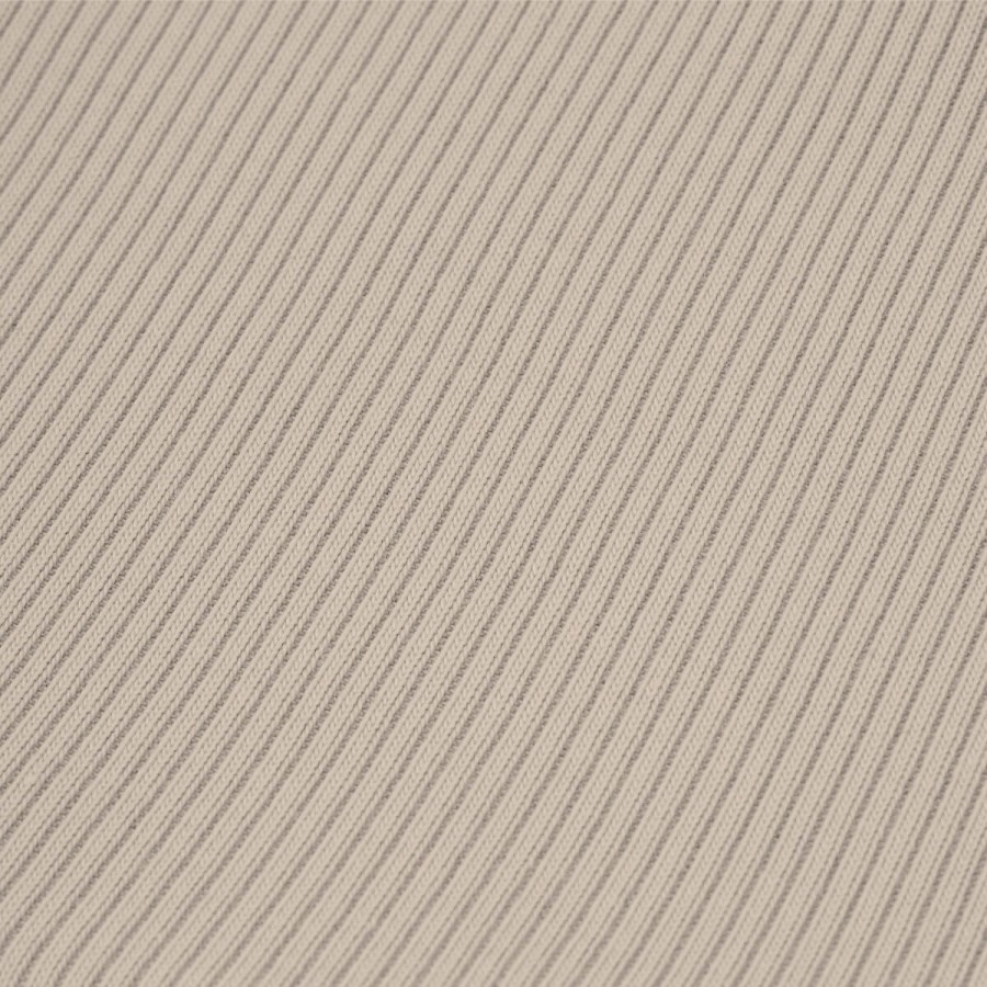 Rampers niemowlęcy z prążkowanej dzianiny z regulacją - Light Beige / Babysteps