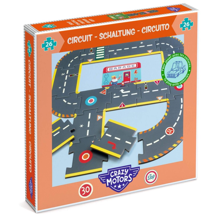 Puzzle kartonowe ULICE CRAZY MOTORS / Djeco