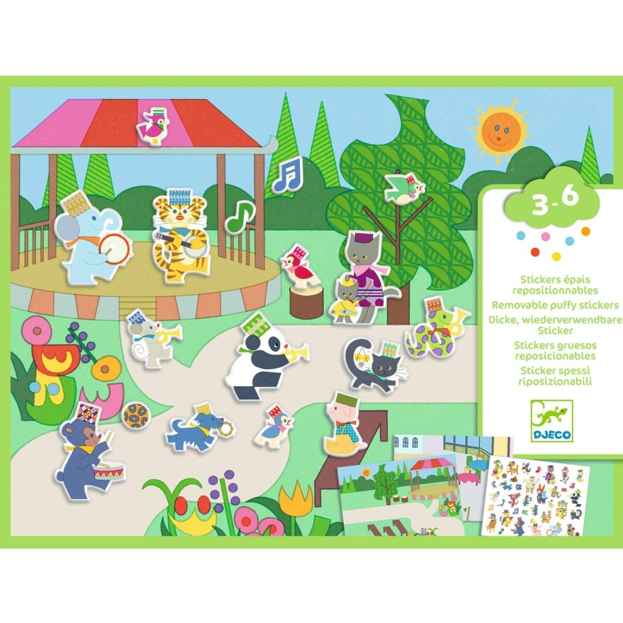 Naklejki wielokrotnego użytku ORKIESTRA / Djeco