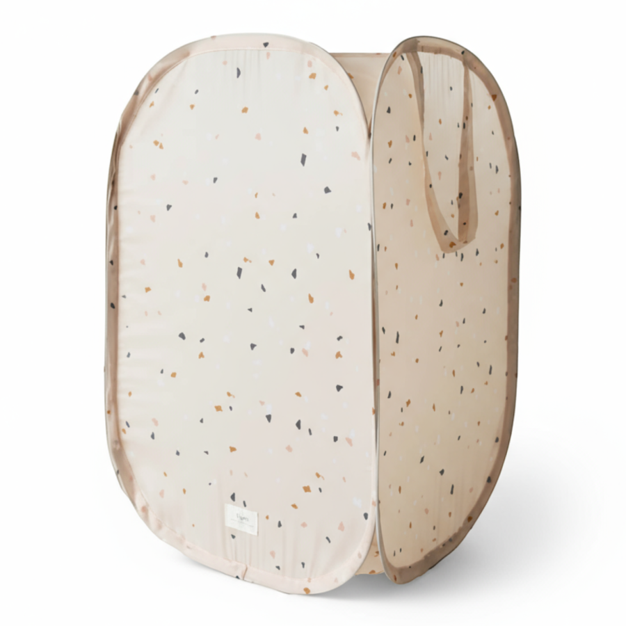 Kosz na pranie i zabawki Pop-up Terrazzo Beige / 3 Sprouts