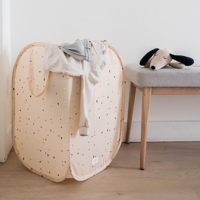 Kosz na pranie i zabawki Pop-up Terrazzo Beige / 3 Sprouts