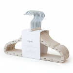 Wieszaki Welurowe dla Dzieci Double Dot Beige 15 szt. / 3 Sprouts