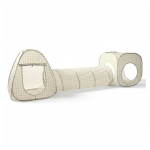Zestaw namiotów dla dzieci z tunelem 3w1 Gingham Beige / 3 Sprouts