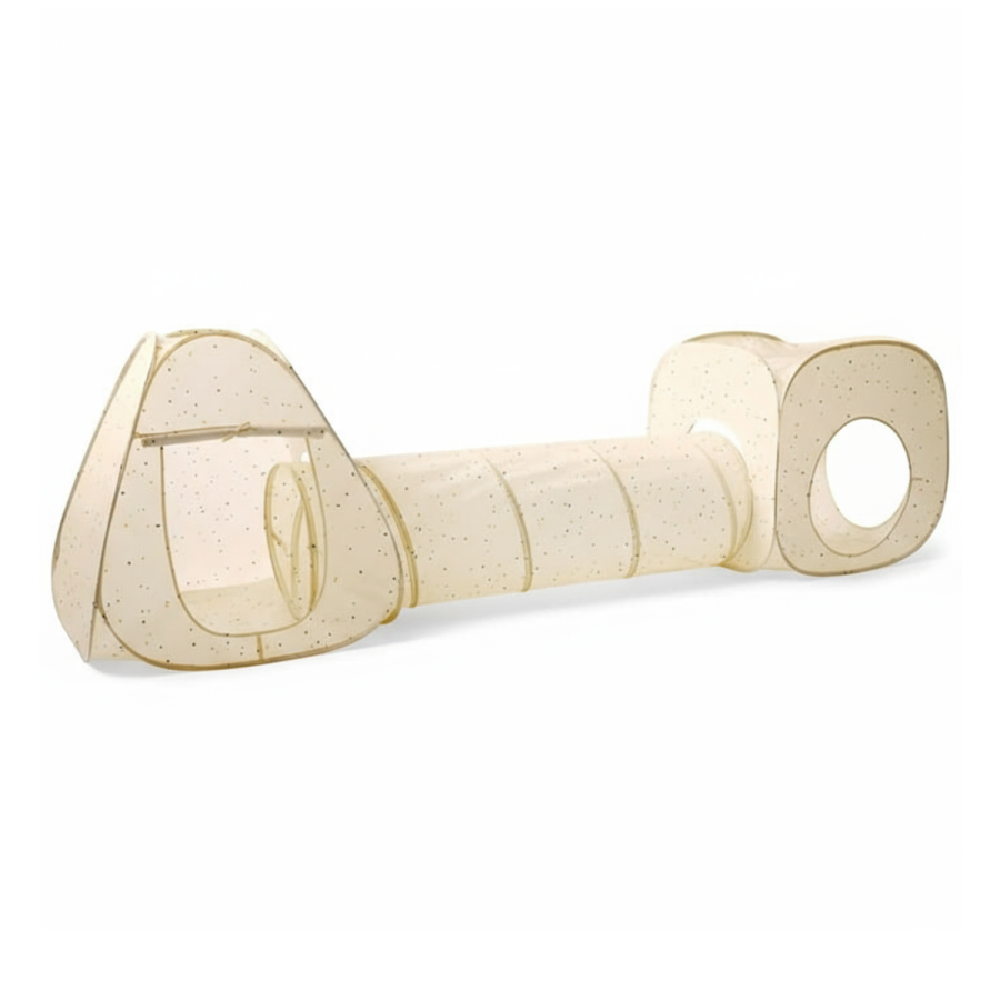 Zestaw namiotów dla dzieci z tunelem 3w1 Terrazzo Beige / 3 Sprouts