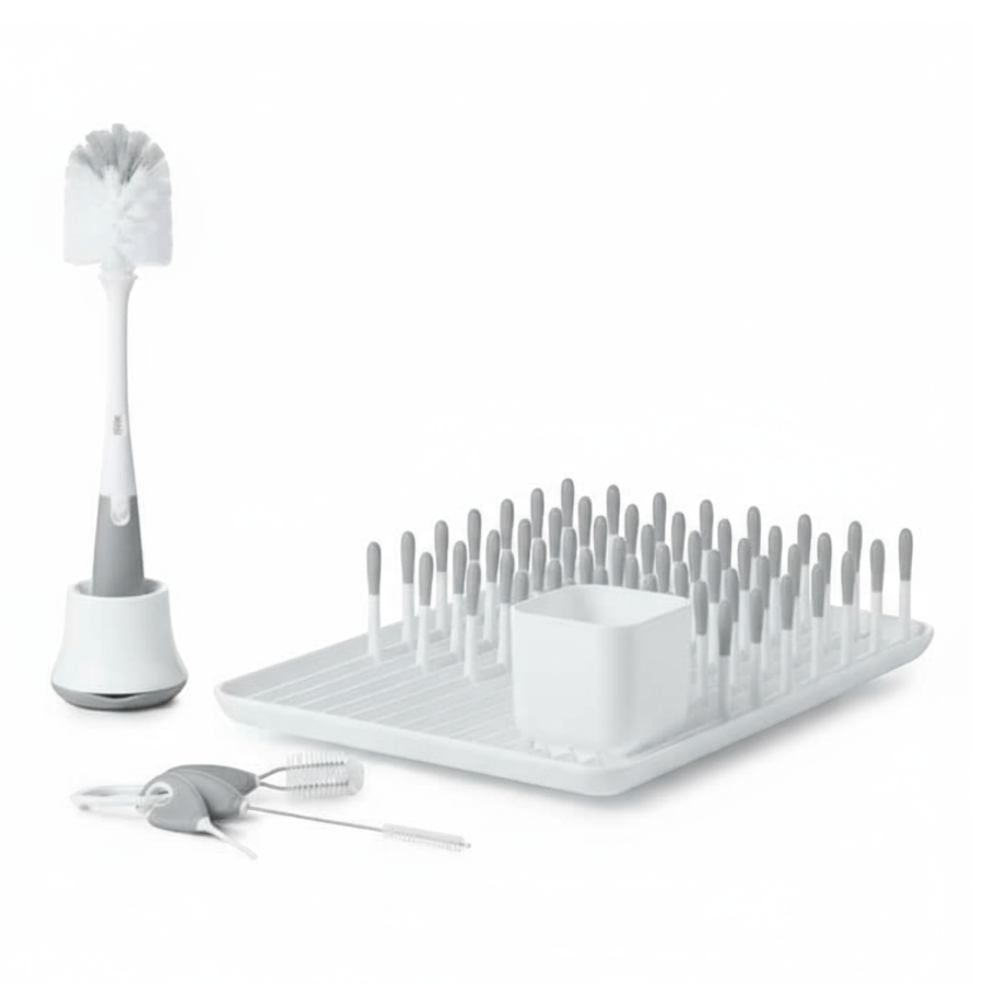 Suszarka do butelek z zestawem szczotek / OXO