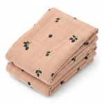 Chusteczki muślinowe Lewis, 2 szt. - Mini berry, Pale tuscany / Liewood