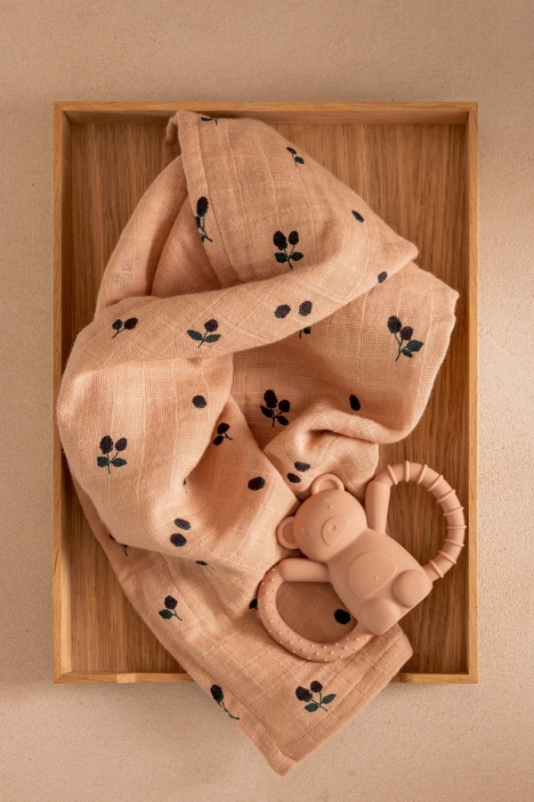 Chusteczki muślinowe Lewis, 2 szt. - Mini berry, Pale tuscany / Liewood