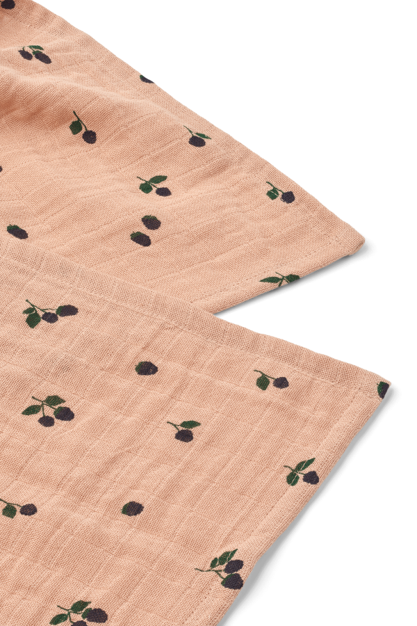 Chusteczki muślinowe Lewis, 2 szt. - Mini berry, Pale tuscany / Liewood