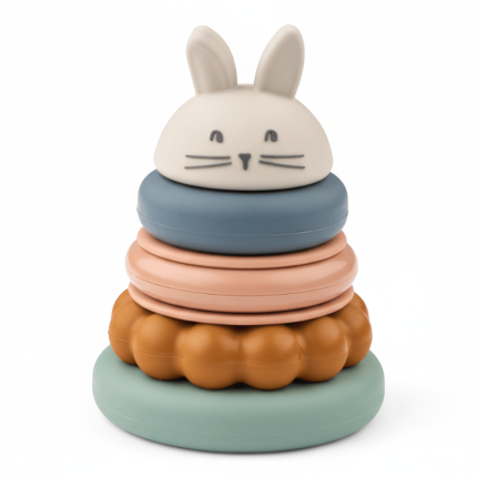 Silikonowa wieża do układania Donata - sandy multi mix / Liewood