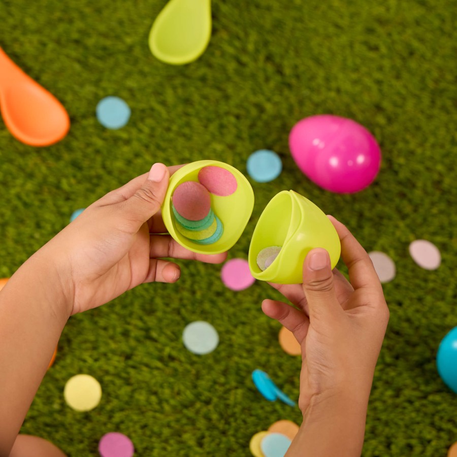 Egg & Spoon Racers - zestaw do zabawy w wyścigi z jajkami na łyżkach / B.Toys