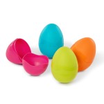 Egg & Spoon Racers - zestaw do zabawy w wyścigi z jajkami na łyżkach / B.Toys