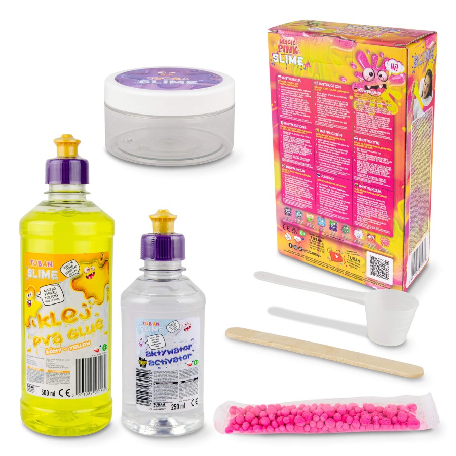 Zestaw DIY Slime - magic pink XL / Tuban