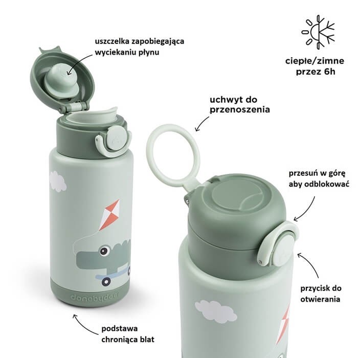 Butelka termiczna 340ml Playground Green / Done by Deer