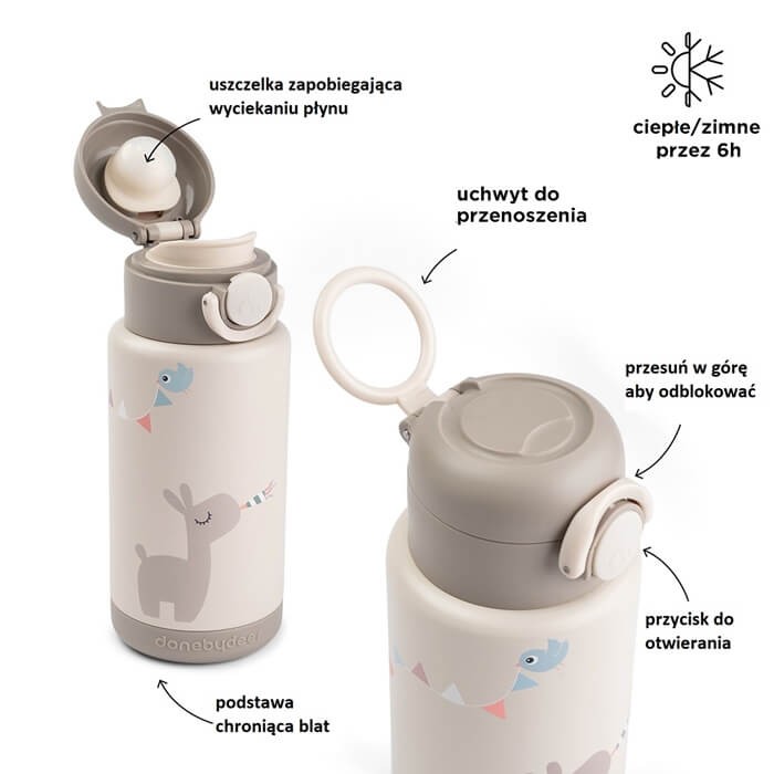 Butelka termiczna 340ml Celebration Sand / Done by Deer