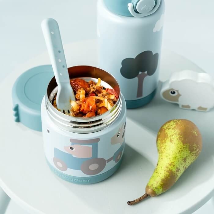 Termos obiadowy dla dziecka 300ml Tiny Farm Blue / Done by Deer