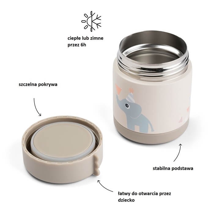 Termos obiadowy dla dziecka 300ml Celebration Sand / Done by Deer