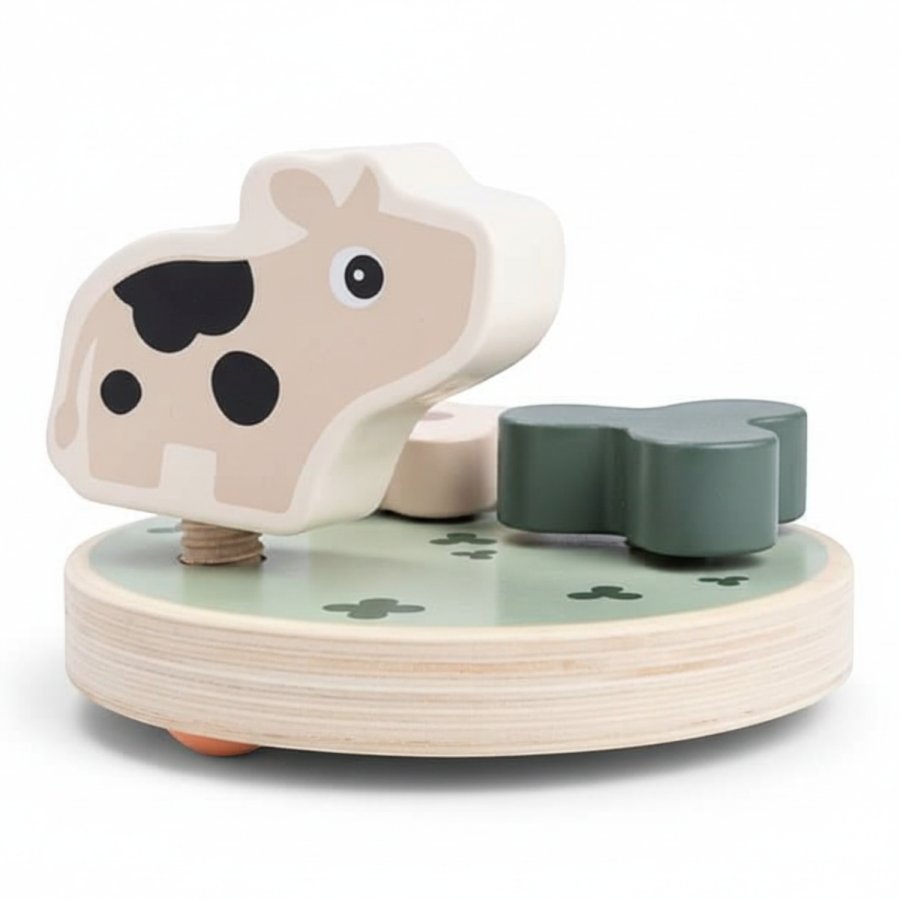 Zabawka do wkręcania Krówka Dotti Tiny Farm / Done by Deer