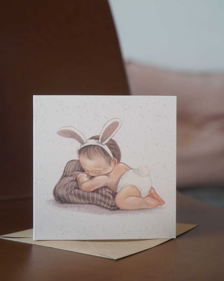 Kartka BORN TO BE LOVED / Hi Little