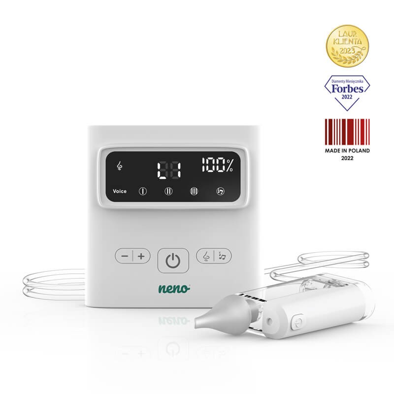Bezprzewodowy elektroniczny aspirator do udrażniania nosa u dzieci Neno Grasso / Neno