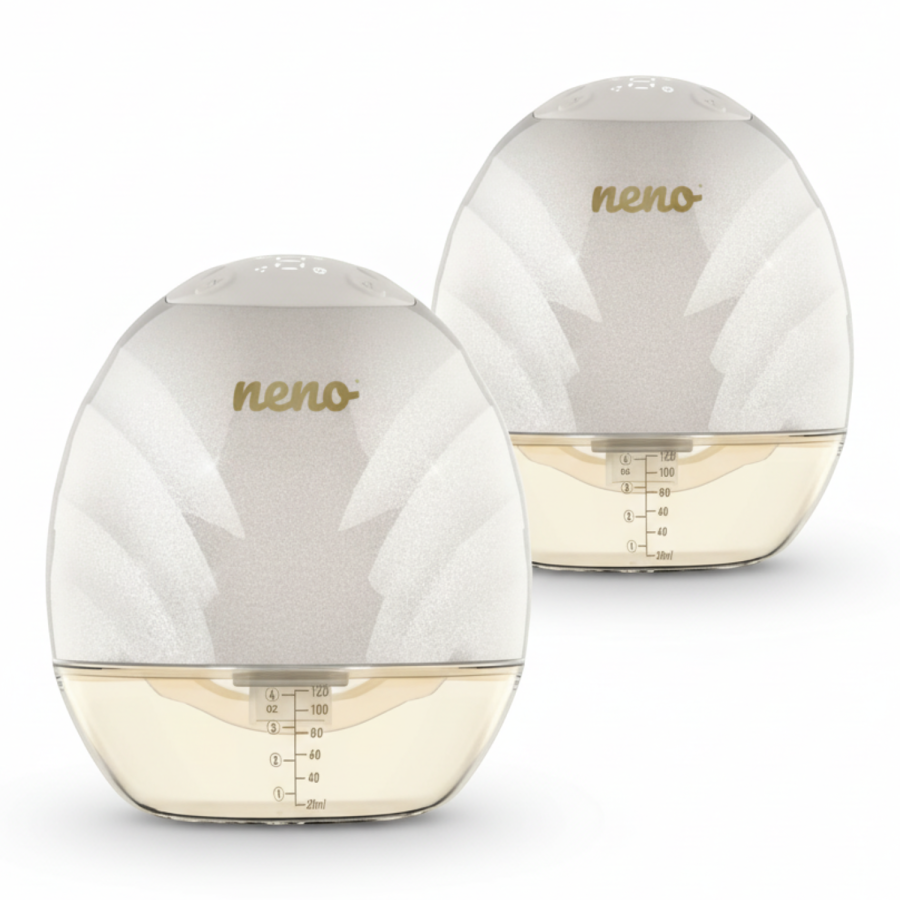 Dwa trójfazowe bezprzewodowe muszlowe laktatory elektroniczne premium Neno Perla Twin / Neno