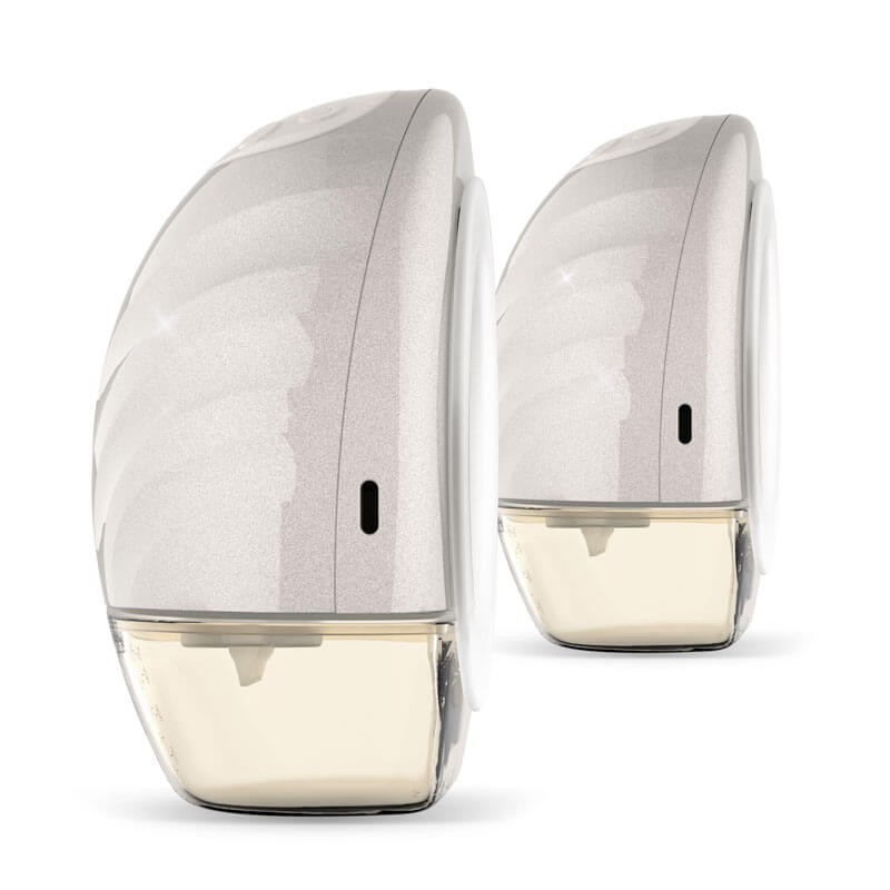 Dwa trójfazowe bezprzewodowe muszlowe laktatory elektroniczne premium Neno Perla Twin / Neno