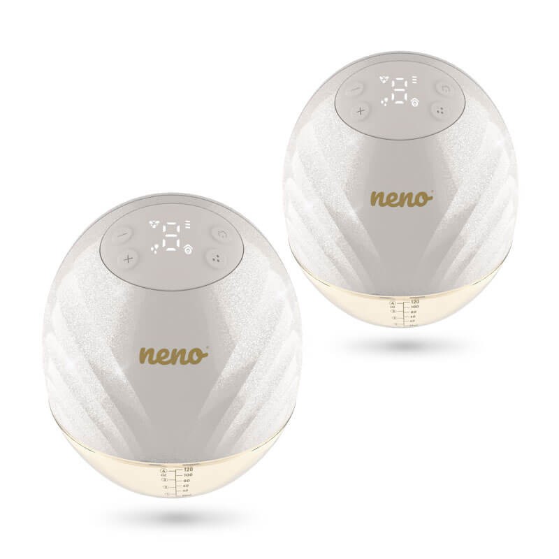 Dwa trójfazowe bezprzewodowe muszlowe laktatory elektroniczne premium Neno Perla Twin / Neno