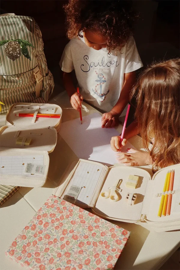 Piórnik Clover z wyposażeniem - duo verde / Konges slojd