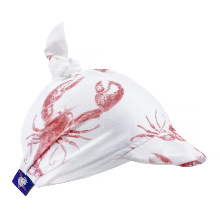 Bambusowa chusteczka z daszkiem Lobster Strawberry Pink ROZMIARY / Kidspace