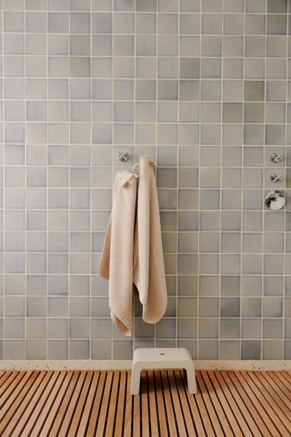 Ręcznik z kapturkiem dla niemowląt Albert - sandy / Liewood